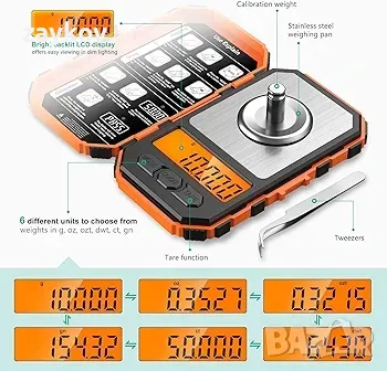 ORIA Fine Scale 50g/0.01g, цифрова везна в милиграм, прецизна джобна везна, снимка 1