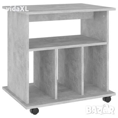 vidaXL Подвижен шкаф, бетонно сив, 60x45x60 см, инженерно дърво(SKU:808480, снимка 1