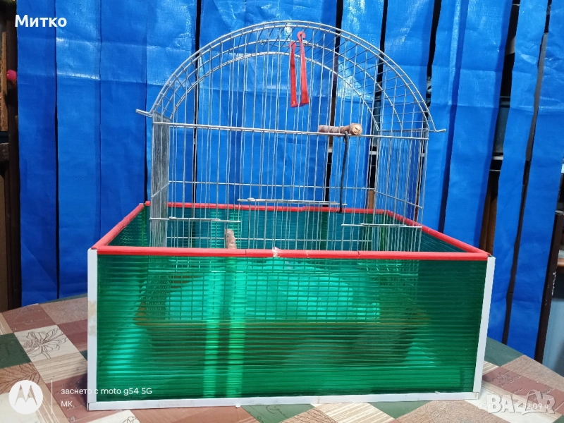 Клетка и аксесоари към нея за канарче, папагалче и др, напълно оборудвана., снимка 1