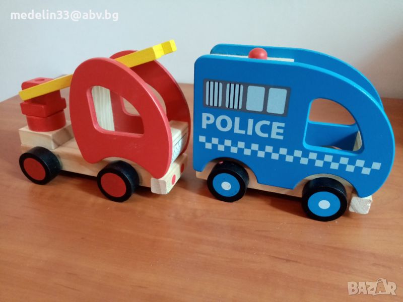Монтесори играчки  1 до 3 г. Пожарна и Полиция , снимка 1