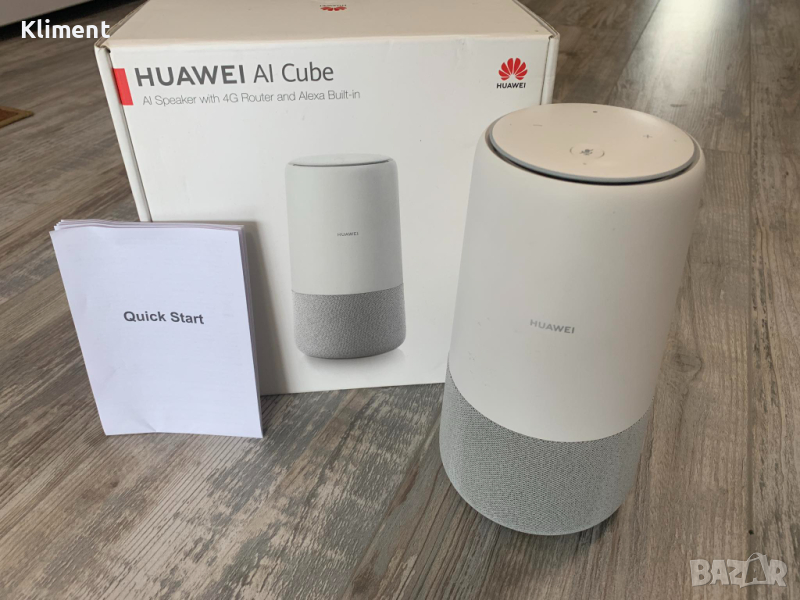 4G Рутер с Изкуствен Интелект и Тонколона Alexa Huawei AI Cube Speaker, снимка 1