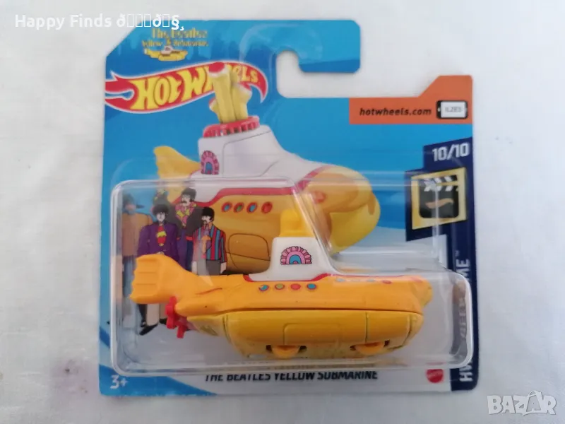 💕🧸Hot Wheels The Beatles Yellow Submarine HW Screen Time  TH, снимка 1