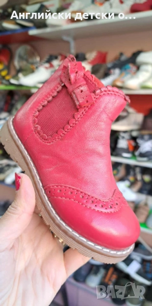 Английски детски боти естествена кожа , снимка 1