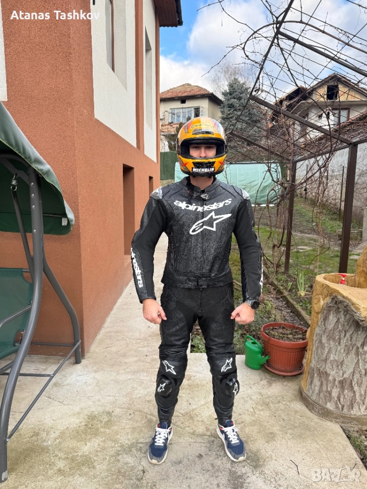 Alpinestars EU54 кожен екип от 2 части, снимка 1