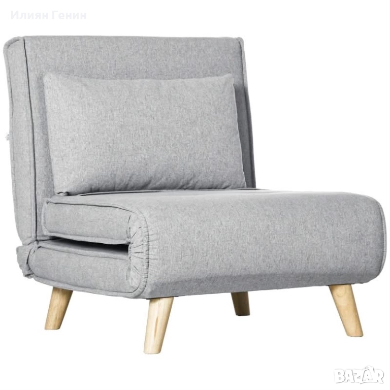 Разтегателен стол, регулируема облегалка в 6 позиции, снимка 1