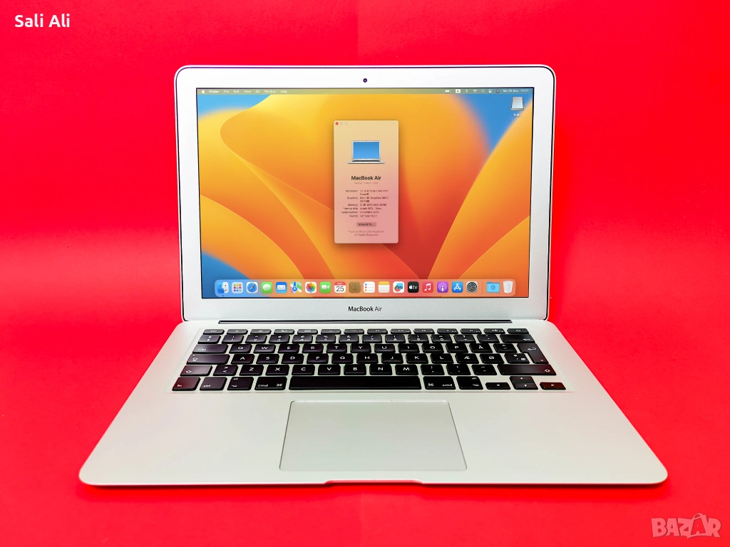 MacBook Air 2015 13' | 240GB NVME SSD | 83% Батерия | macOS Ventura |, снимка 1