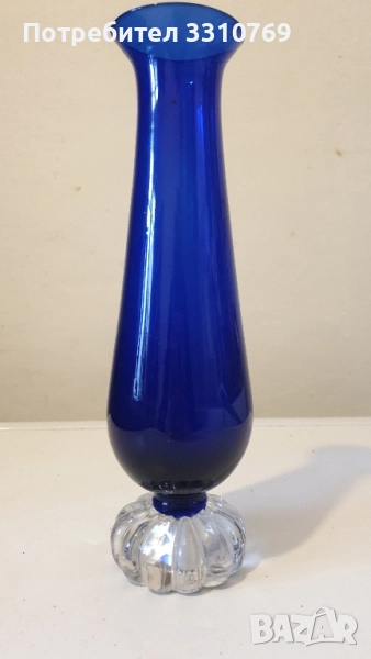 Красиви кристални вази Мурано в стил "Арт нуово"., снимка 1