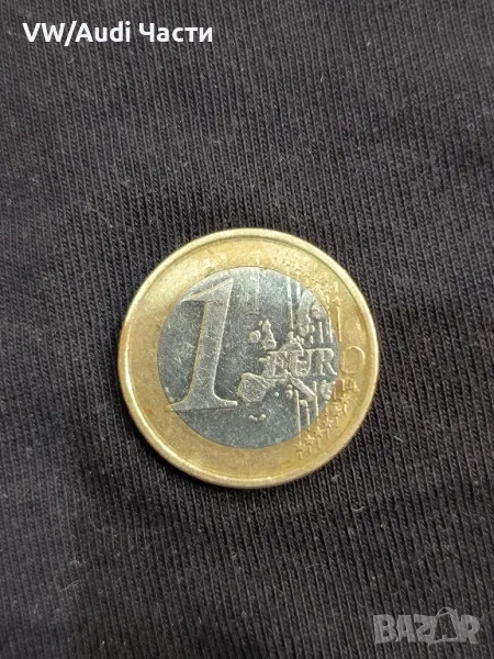 Монета 1 евро Белгия 2002г. рядка 1 Euro Belgium Albert II, снимка 1