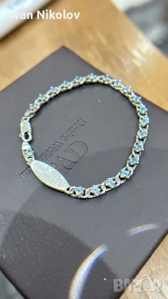 Tiffany & Co сребърна гривна с Аквамарини, оригинал, снимка 1