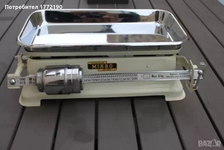 Старо немско кухненско кантарче Mikro Doft - 6 Kg, снимка 1