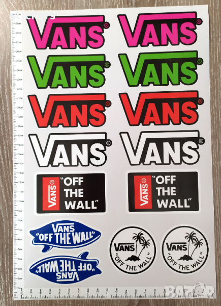 Стикери VANS ВАНС лист А4 - 14 бр общо Sticker, снимка 1