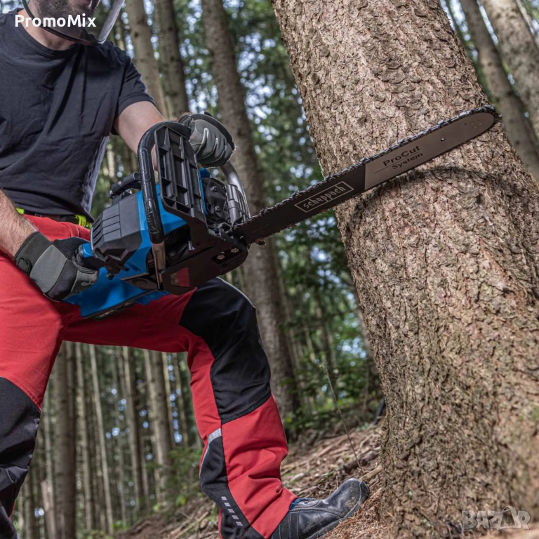 Верижен трион Sceppach PCS56E IXES 20V 2Ah 2.3kW 56 см³ 51см с батерия и зарядно Бензинова резачка , снимка 1