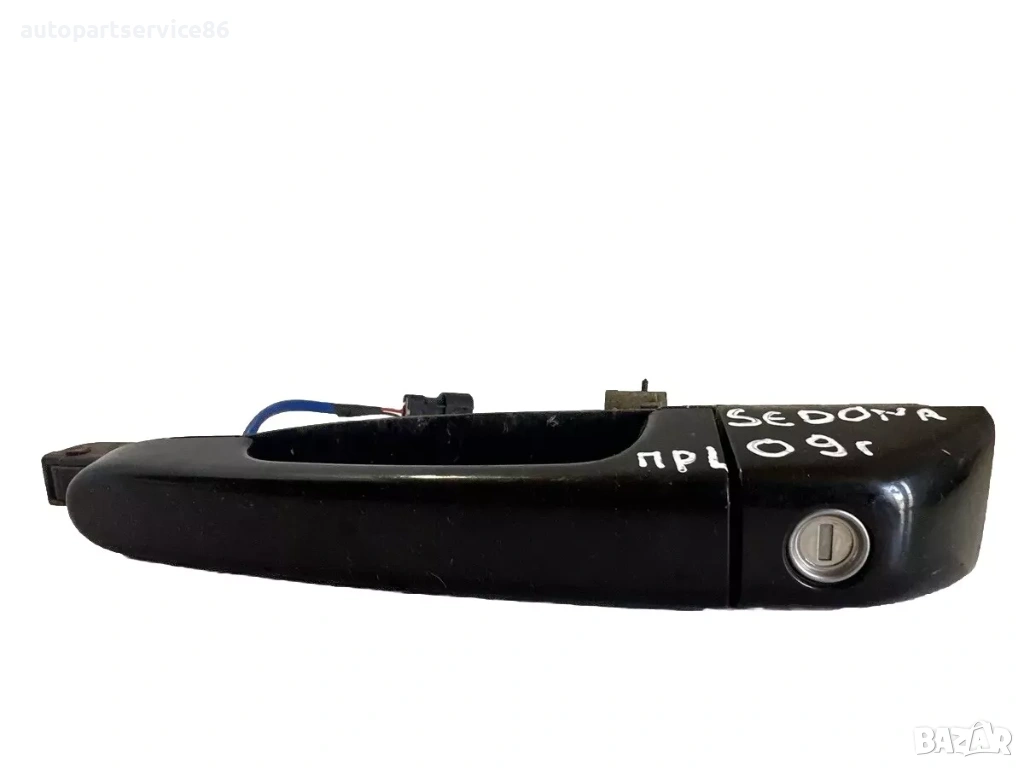 Външна дръжка на предната лява врата (черна) за KIA Carnival (2006–2012), снимка 1