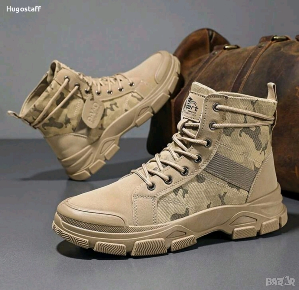 Нови мъжки кубинки камуфлажни непромокаеми боти ботуши тактически обувки N 45/46, снимка 1