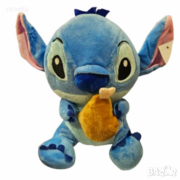 Играчка Stitch, С пиле, Плюшено, Син, 24 см, снимка 1