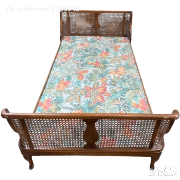 Единично бароково легло, снимка 1