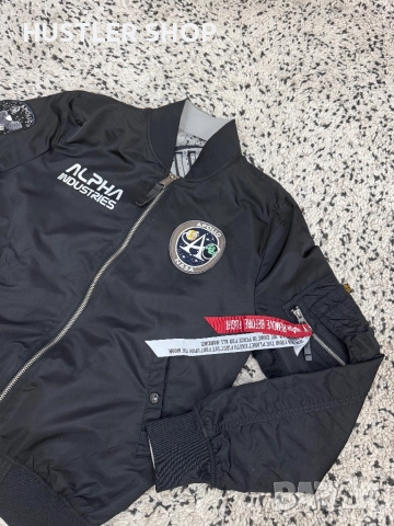Мъжки двулицев бомбер ALPHA INDUSTRIES. Размер М, снимка 7 - Якета - 52816595