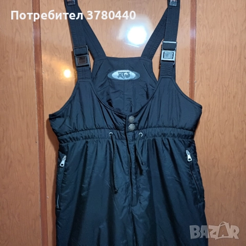 Чер зимен гащеризон,подходящ за работа,спорт,туризъм.