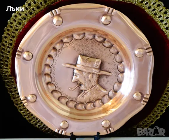 Медно пано,портрет,медна чиния Lanouaille. , снимка 7 - Пана - 50025259