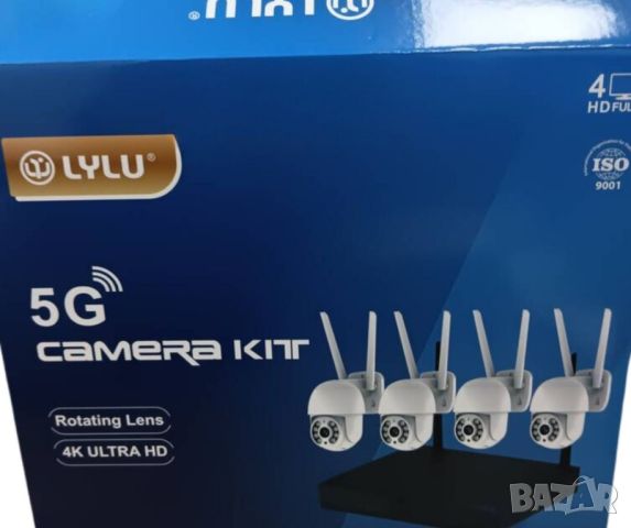 Безжичен WiFi комплект с 4 камери 4К Ultra HD+DVR за видеонаблюдение, снимка 3 - Други стоки за дома - 46672611