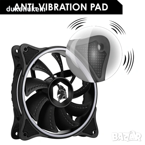 2 бр. RGB вентилатори за компютърна кутия, 120 мм, снимка 4 - Други - 53163768