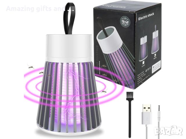 Преносима UV инсектицидна лампа за комари електрически капан за насекоми, снимка 3 - Къмпинг осветление - 45656419