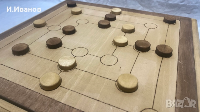 Продавам дървена игра 3 в 1, Не се сърди човече, дама и табла. Нова., снимка 7 - Настолни игри - 52672853