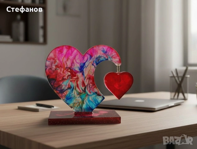 Арт декорация „Сияйно сърце“ , снимка 3 - Декорация за дома - 53386766