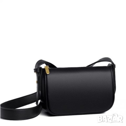 Малка дамска чанта от естествена кожа Black 1222, снимка 14 - Чанти - 45352783