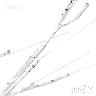 vidaXL LED дърво бяла бреза топло бяло 96 светодиода 180 см（SKU:345144）, снимка 3 - Декорация за дома - 48641687