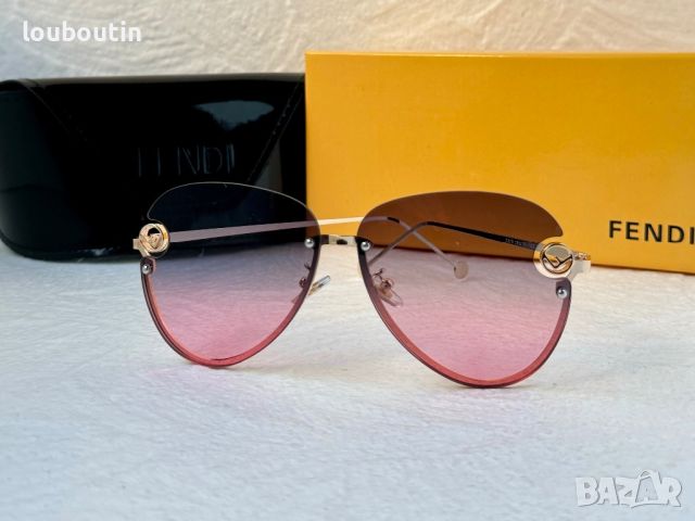 Fendi 2020 дамски слънчеви очила с лого, снимка 3 - Слънчеви и диоптрични очила - 45573659