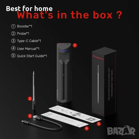 Професионален WiFi безжичен термометър за месо, снимка 9 - Аксесоари за кухня - 52633195