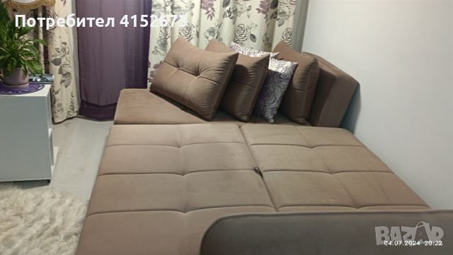 Ъглов разтегателен диван, снимка 5 - Дивани и мека мебел - 46479416