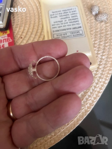 Сребро 5,7 грама комплект, снимка 4 - Бижутерийни комплекти - 53538251