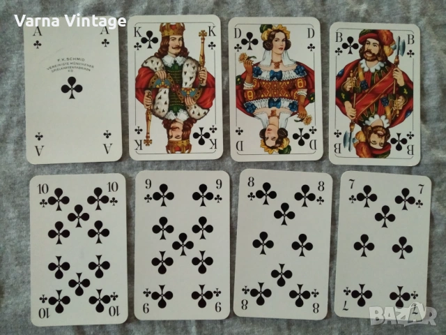 Колекционерски карти за Скат НОВИ в оригинален калъф. SCHMID Германия., снимка 7 - Карти за игра - 54138624