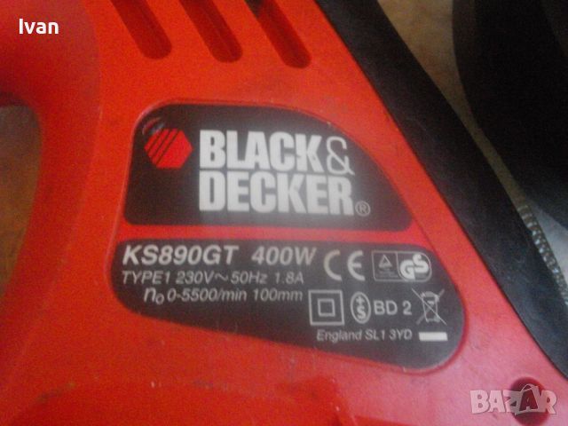 Саблен Реципрочен Тандемен Трион-ОРИГИНАЛЕН Английски BLACK DECKER-400 Вата-В Куфар-ОТЛИЧЕН-ПочтиНов, снимка 14 - Други инструменти - 45112148