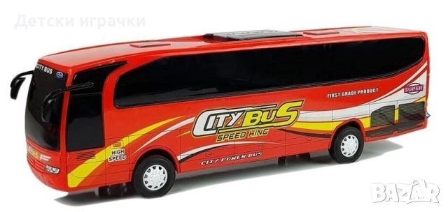 Градски автобус 54см, червен модел