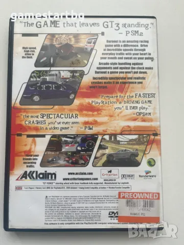 Burnout за PS2, снимка 2 - Игри за PlayStation - 49393224
