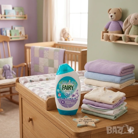 Fairy Non Bio Platinum Gel 27 пранета за бебета и чувствителна кожа 