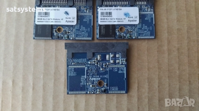 3бр.Apacer SSD 8GB MLC SATA Module Solid State Drive Half Slim, снимка 6 - Твърди дискове - 51756069
