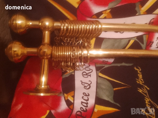 Месингови двойни корнизи, снимка 3 - Декорация за дома - 51953255