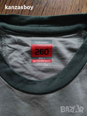 Icebreaker 260 - мъжка мерино блуза Л КАТО НОВА , снимка 2 - Блузи - 54018242