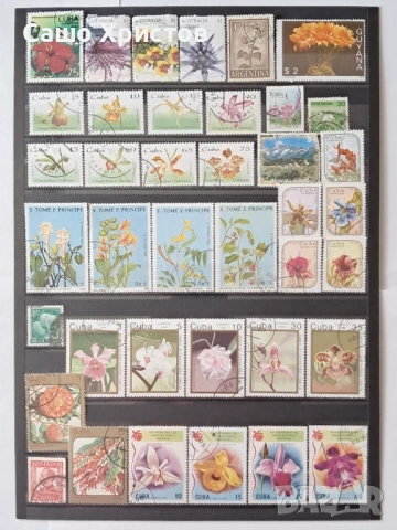 Пощенски марки тема ”Растения”., снимка 3 - Филателия - 53981322