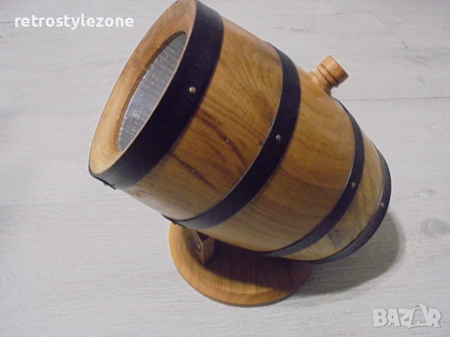 № 8394 Стара дървена поставка за бутилка  , снимка 4 - Други ценни предмети - 52217841