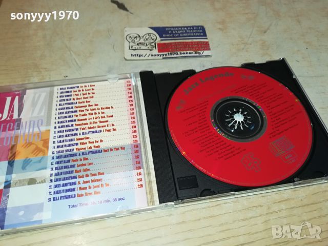 JAZZ LEGENDS CD 0205240823, снимка 2 - CD дискове - 45551129