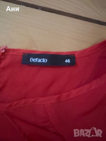 Червена рокля 46н, снимка 4 - Рокли - 53114910