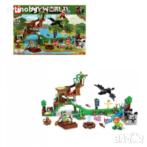 Конструктор Minecraft със светещи елементи – 427 елемента LB551, снимка 3 - Конструктори - 54067060