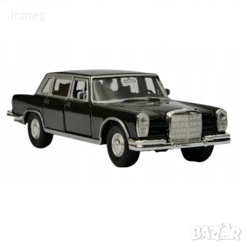 Метална количка Mercedes-Benz 600 / Мерцедес, 1963, WELLY, мащаб 1:34, черен цвят, 43834, снимка 2 - Колекции - 47762638