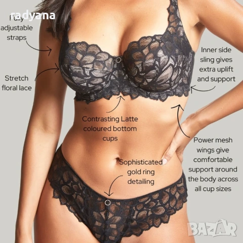 Сутиен за пищен бюст Panache Allure Full cup, снимка 4 - Бельо - 53487905