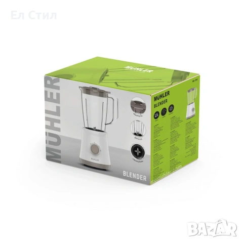 Блендер Muhler MB-355, 500W, 1.5 л, пластмасова кана, снимка 7 - Блендери - 53585482